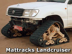 Toyota Landcruiser with Mattracks Tank Tracks